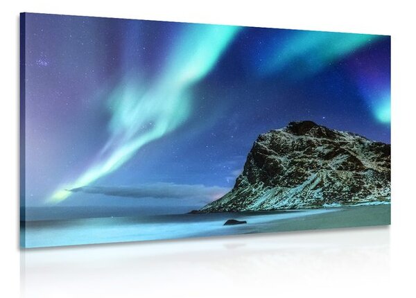 Quadro su tela – Aurora boreale in Norvegia