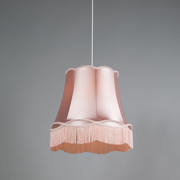 Set di 4 lampade a sospensione retrò rosa 45 cm - Granny