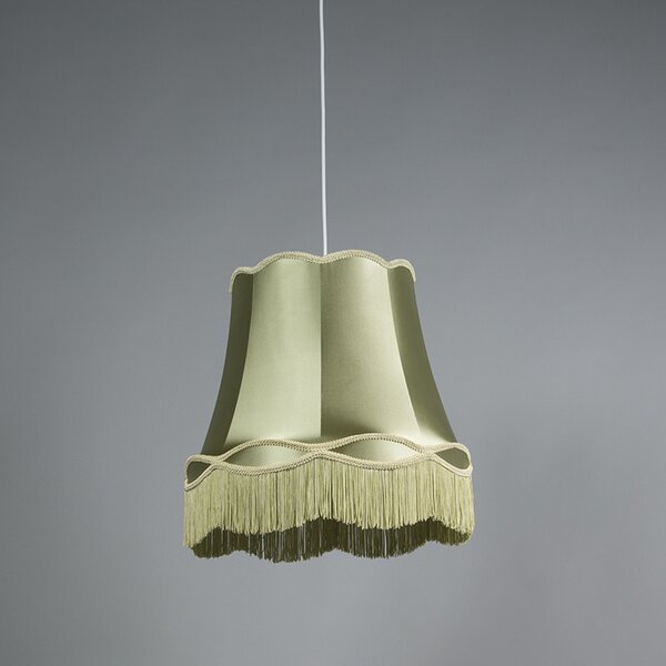Set di 4 lampade a sospensione retrò verdi 45 cm - Granny
