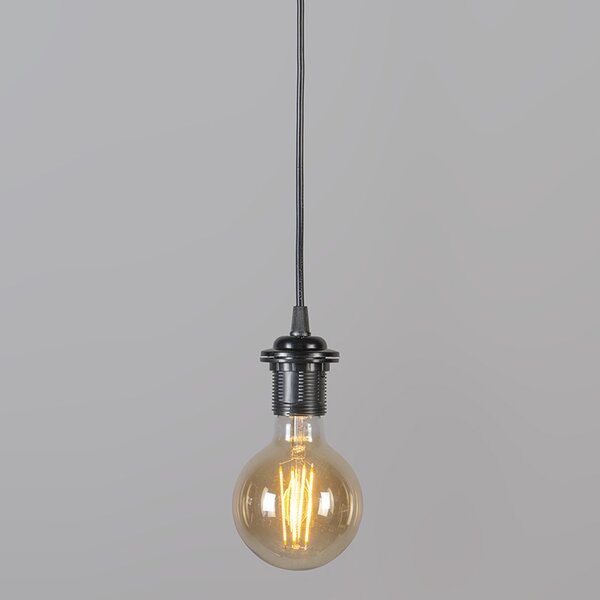 Lampada a sospensione retrò nera 45 cm - Granny Frame