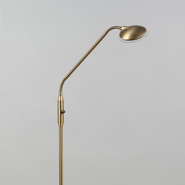 Lampada da terra moderna bronzo incl. LED - Eva