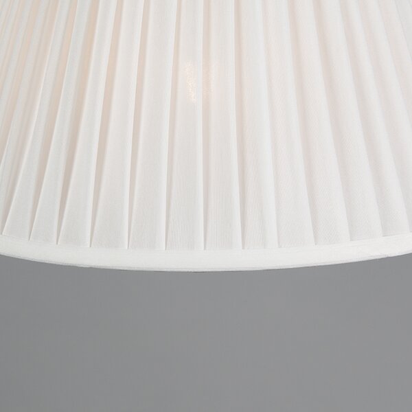Lampada a sospensione retrò bianca 35 cm - Plisse