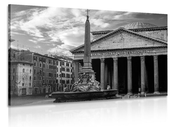 Quadro su tela – Basilica romana in bianco e nero