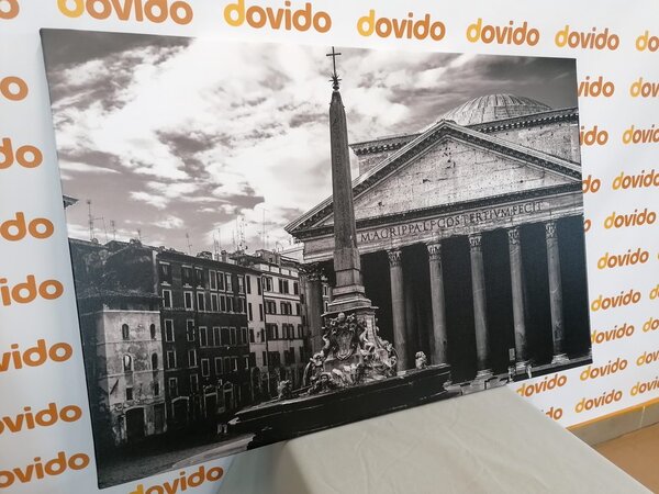 Quadro su tela – Basilica romana in bianco e nero