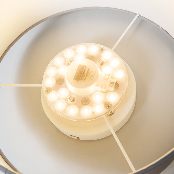 Plafoniera blu 30 cm con LED - Drum LED