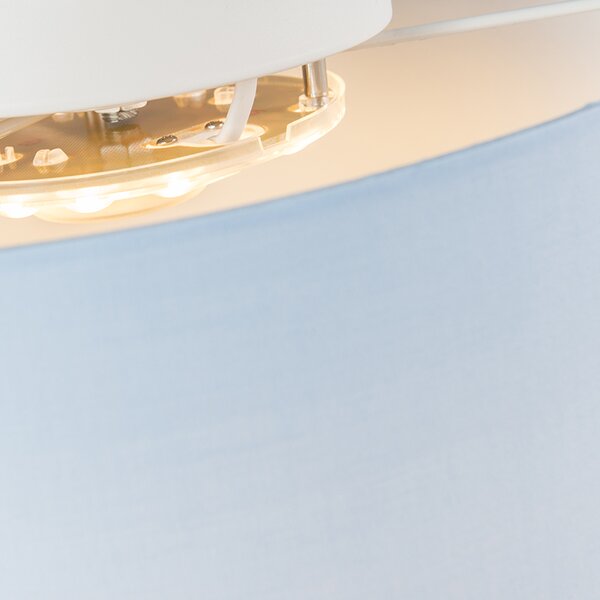 Plafoniera blu 30 cm con LED - Drum LED