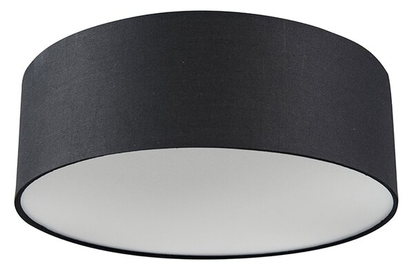 Plafoniera nera 30 cm con LED - Drum LED