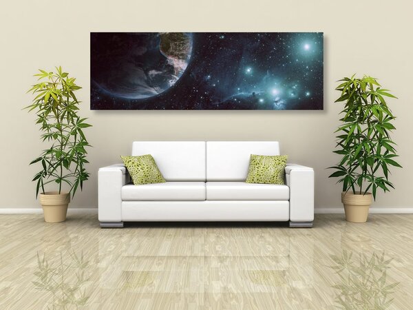 Quadro su tela – Spazio e globo terrestre