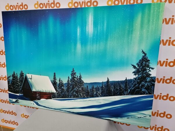 Quadro su tela – Paesaggio invernale fiabesco