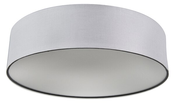 Plafoniera grigia 40 cm con LED incluso - Drum LED