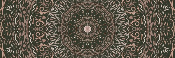 Stampa su tela – Mandala in stile vintage