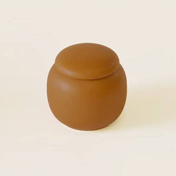 Contenitore Salva Aroma in Porcellana 120ml - Marrone