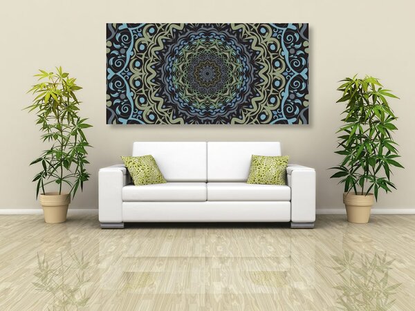 Stampa su tela – Mandala astratta in stile vintage