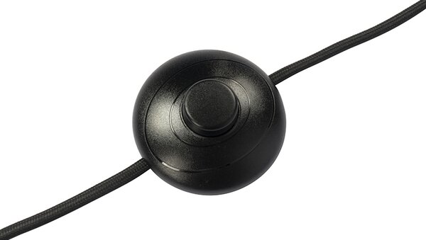 Lampada da terra di design nera con oro 3 luci orientabili - Mesh