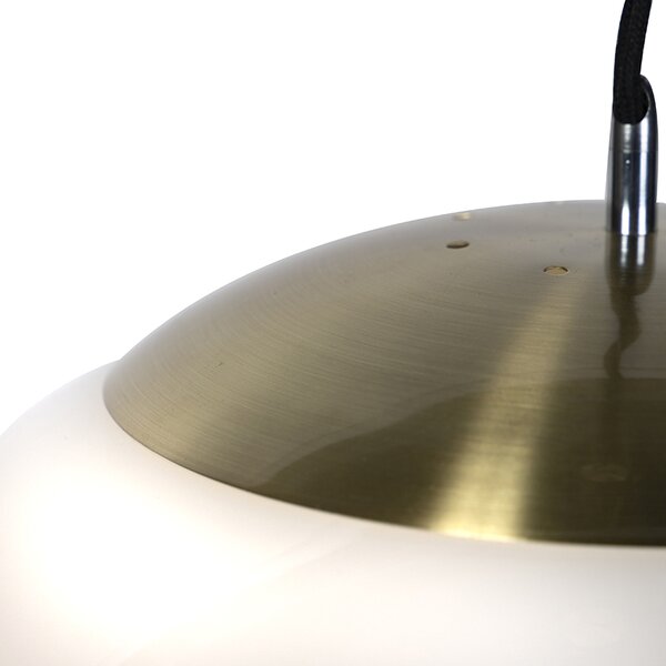 Lampada a sospensione scandinava vetro opalino 50 cm - Ball 50