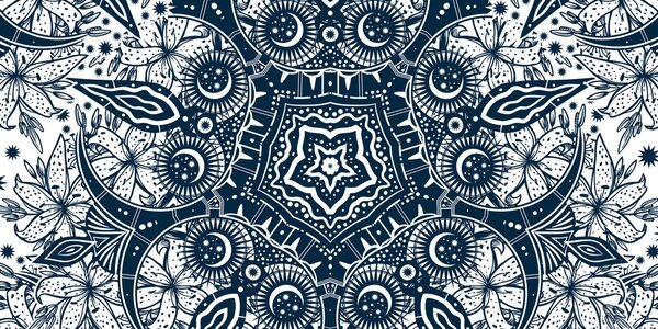 Stampa su tela – Ornamento del giglio selvatico