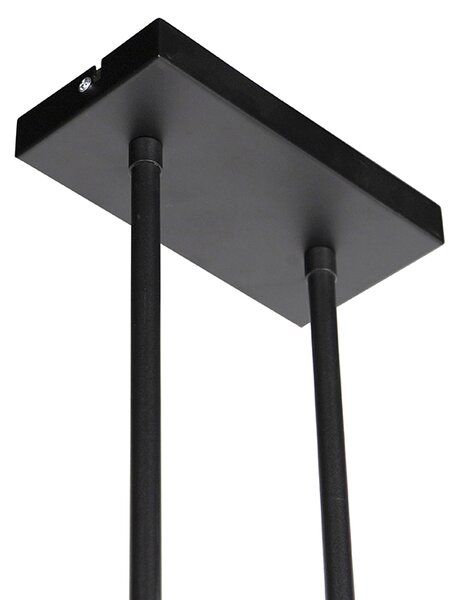Lampada a sospensione nera senza paralume - Combi 3 Deluxe