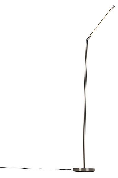 Lampada da terra moderna in acciaio con LED - Berdien