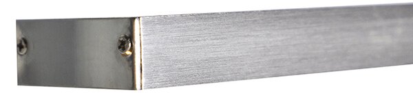 Lampada a sospensione di design in acciaio con dimmer touch incl. LED - Platinum