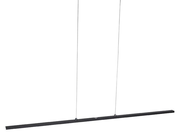 Lampada a sospensione di design nera con LED con dimmer touch - Platina