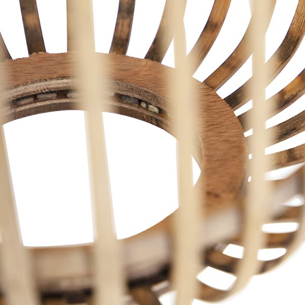 Lampada a sospensione in rattan rustico 3 luci - Manila