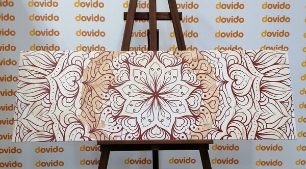Quadro su tela – Mandala etnica astratta