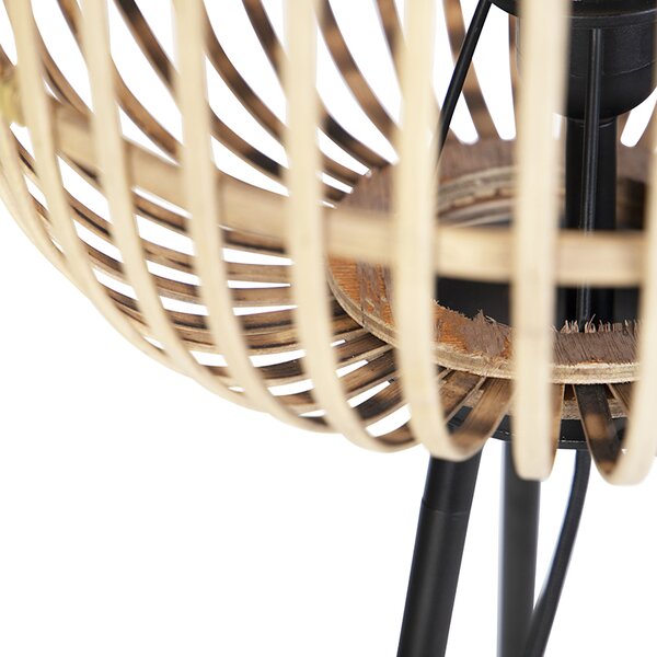 Lampada da terra rustica in rattan - Manila