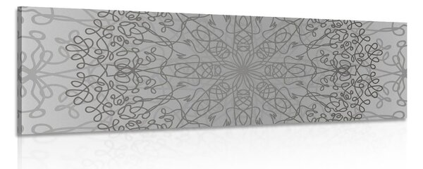 Quadro su tela – Ornamento circolare grigio