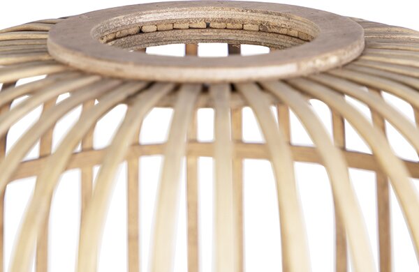 Lampada da terra rustica in rattan - Manila