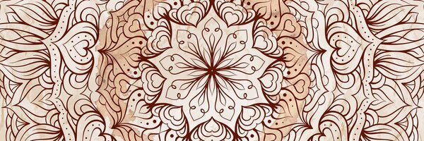 Quadro su tela – Mandala etnica astratta