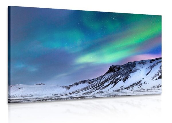 Quadro su tela – Aurora boreale norvegese