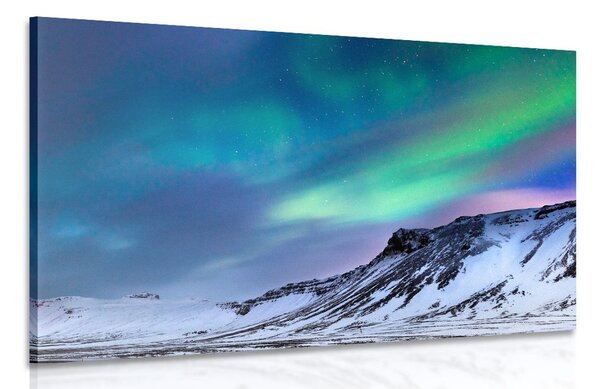 Quadro su tela – Aurora boreale norvegese