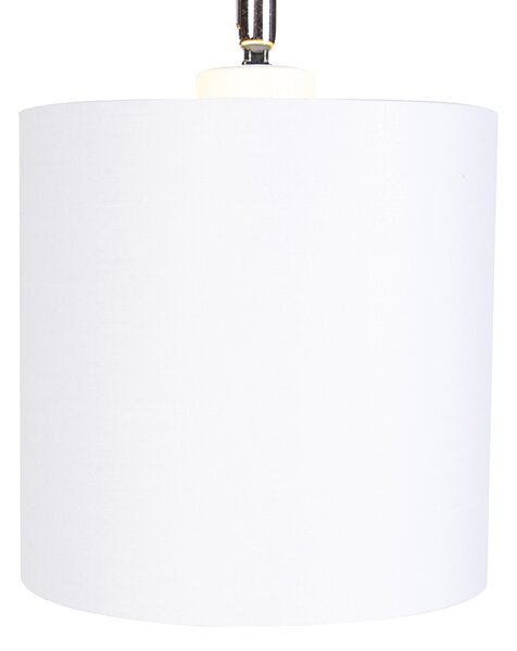Lampada da terra moderna bianca - Lofty