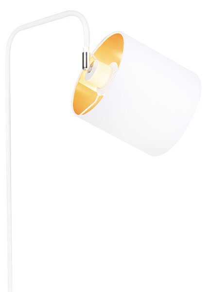 Lampada da terra moderna bianca - Lofty