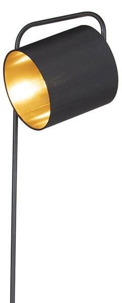 Lampada da terra moderna nera - Lofty