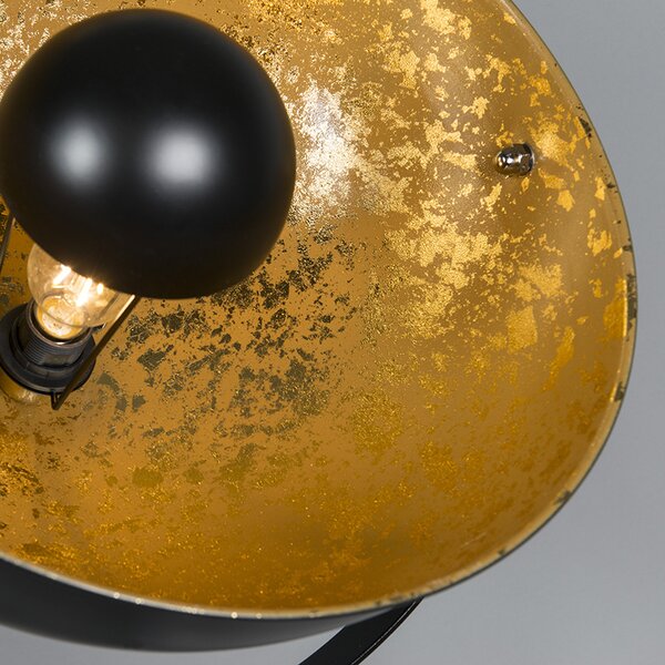 Lampada da terra a treppiede industriale nera - Magna 50 Eglip