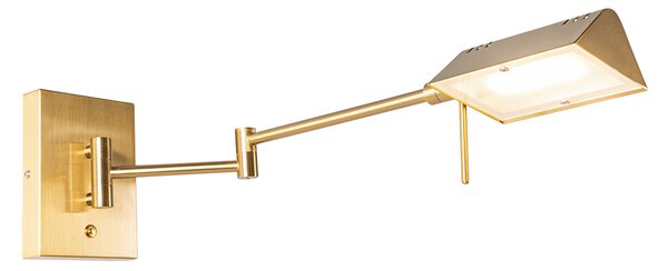 Applique da parete di design in ottone con LED dimmerabile - Notia