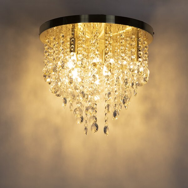 Lampadario classico oro/ottone 35 cm - Medusa