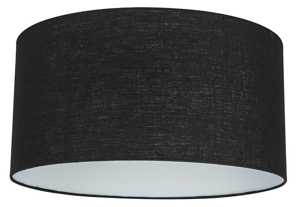 Lampada a sospensione moderna bianca con paralume nero 50 cm - Combi 1