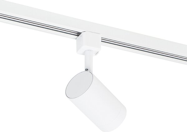 Sistema di illuminazione a binario moderno con 5 faretti bianco monofase - Iconic Jeana