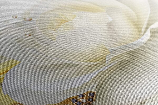 Stampa su tela – Rose di lusso con astrazione