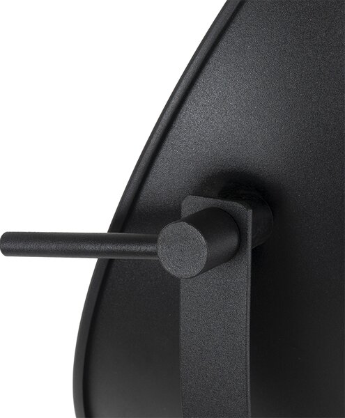 Lampada da terra nera con oro 35 cm regolabile - Magnax