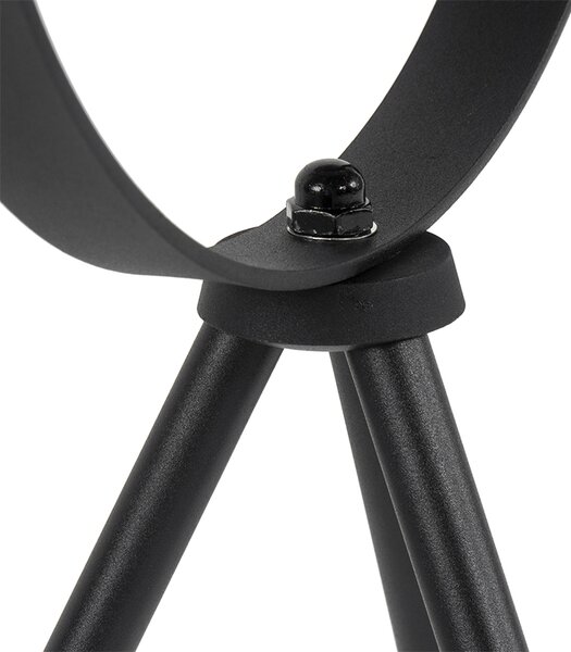 Lampada da tavolo nera con oro 63,3 cm treppiede regolabile - Magnax