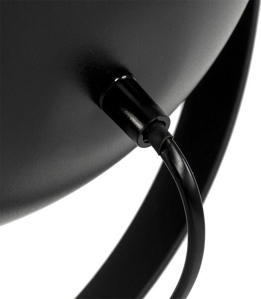 Lampada da tavolo nera con oro 63,3 cm treppiede regolabile - Magnax