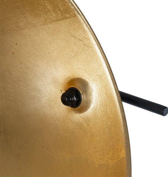 Lampada da terra nera con oro 35 cm regolabile - Magnax