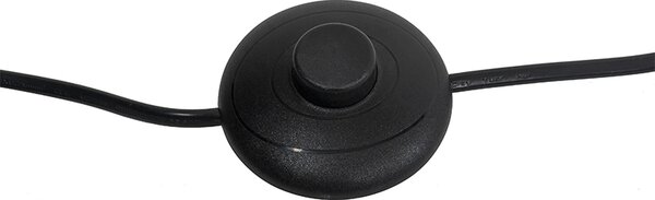 Lampada da terra industriale nera con oro 160 cm - Magnax