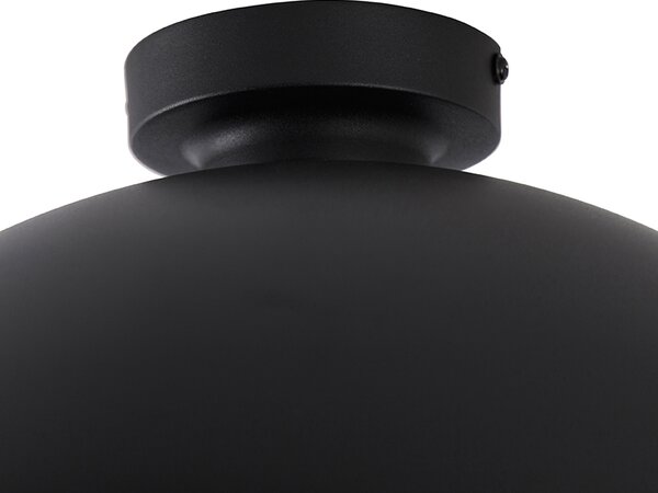 Plafoniera nera con oro 42 cm regolabile - Magnax