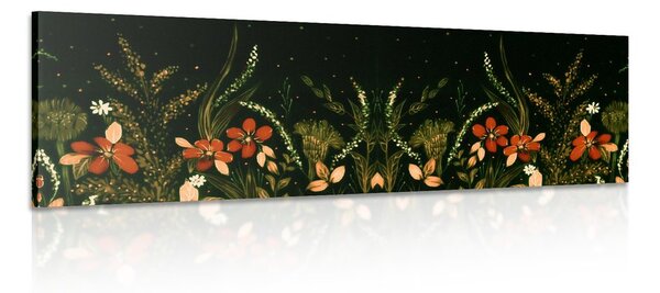 Stampa su tela – Con ornamento floreale