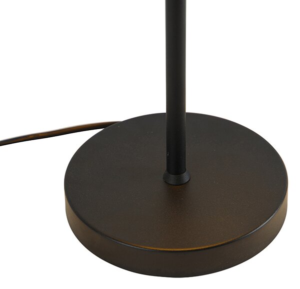 Lampada da tavolo retrò nera con oro - Magnax