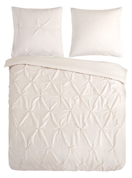 Set lenzuola letto matrimoniale in microfibra crema 200x220 cm Pure Elegance - Good Morning